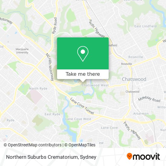 Northern Suburbs Crematorium map