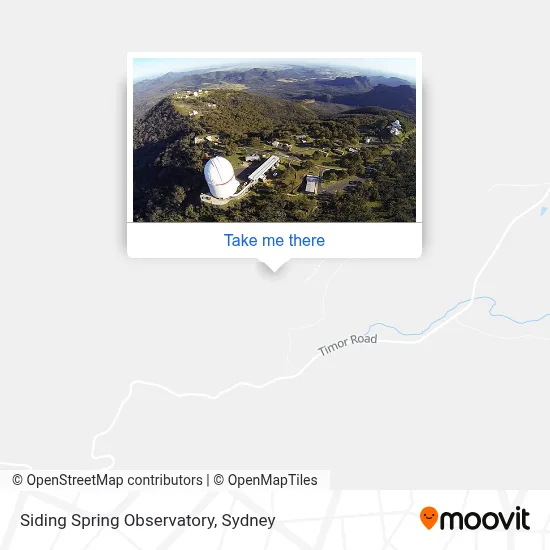 Siding Spring Observatory map