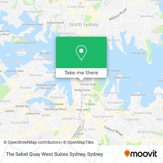 Mapa The Sebel Quay West Suites Sydney