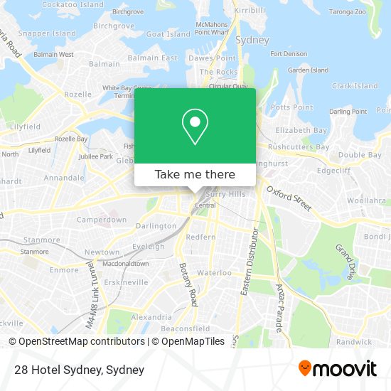 28 Hotel Sydney map