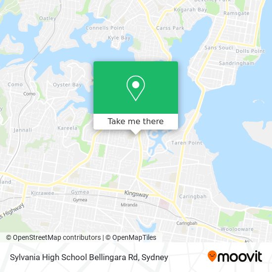 Mapa Sylvania High School Bellingara Rd