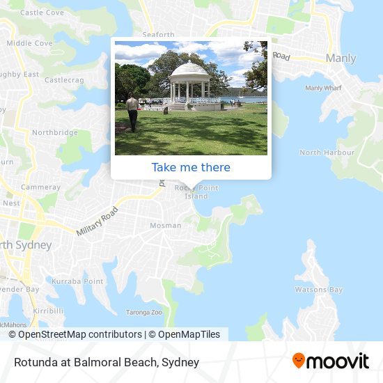 Rotunda at Balmoral Beach map
