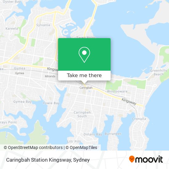 Mapa Caringbah Station Kingsway