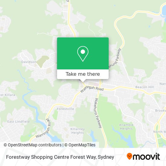 Forestway Shopping Centre Forest Way map