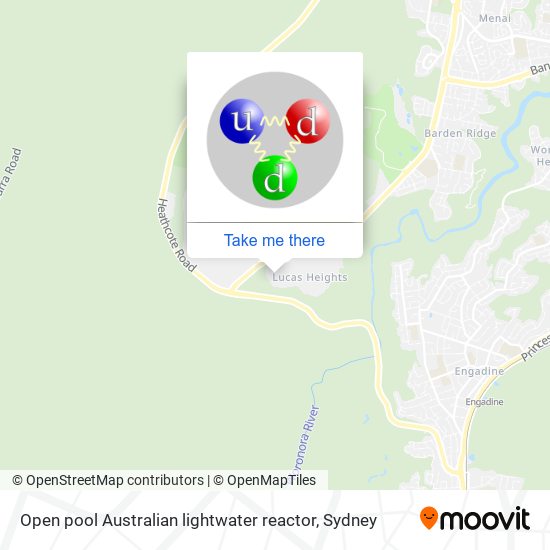 Open pool Australian lightwater reactor map