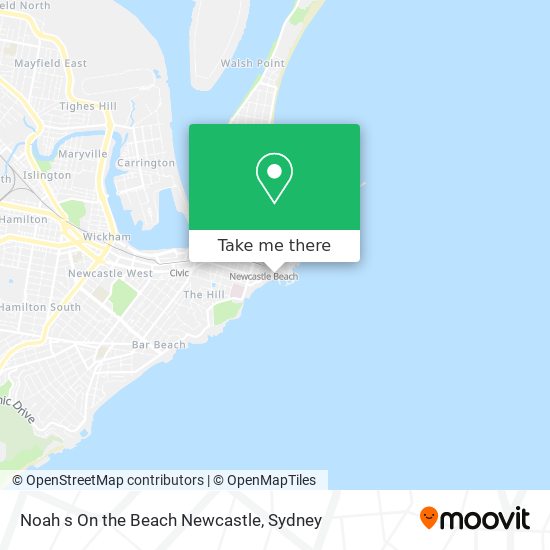 Noah s On the Beach Newcastle map
