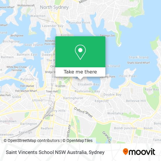 Mapa Saint Vincents School NSW Australia