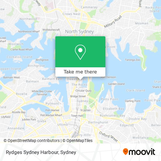 Rydges Sydney Harbour map