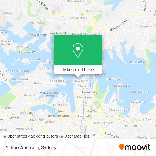 Mapa Yahoo Australia