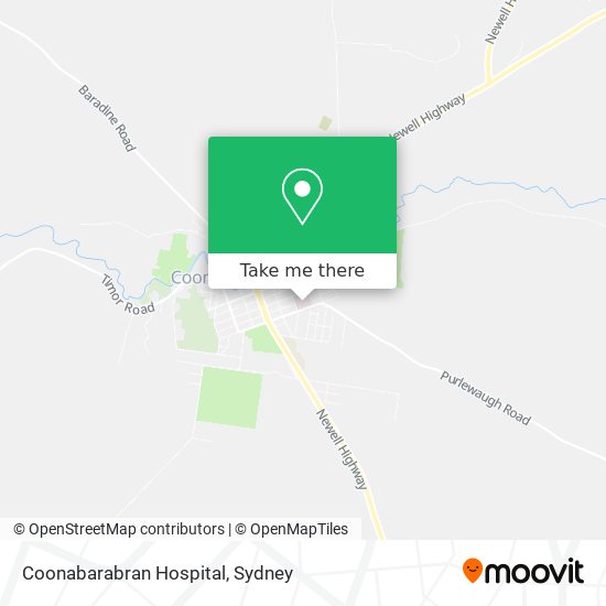 Mapa Coonabarabran Hospital