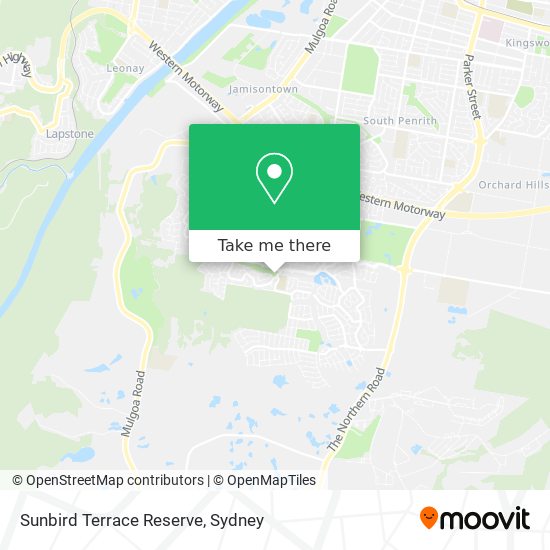 Sunbird Terrace Reserve map