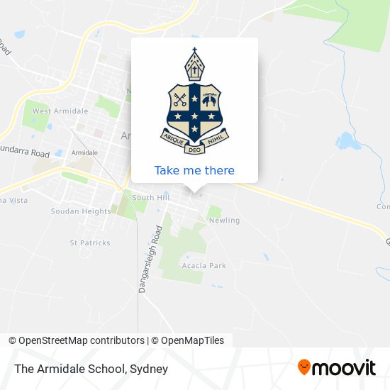 Mapa The Armidale School