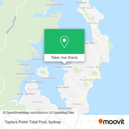 Taylors Point Tidal Pool map