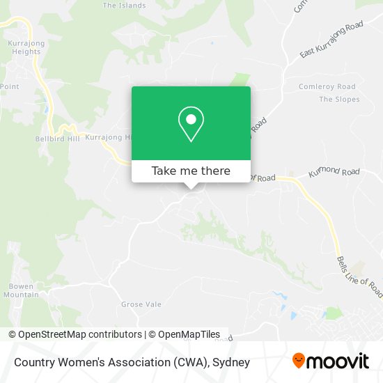 Country Women's Association (CWA) map