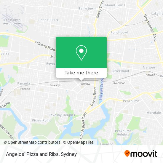 Angelos' Pizza and Ribs map