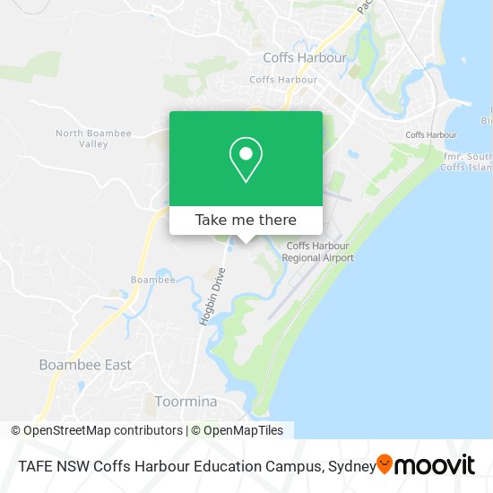 TAFE NSW Coffs Harbour Education Campus map