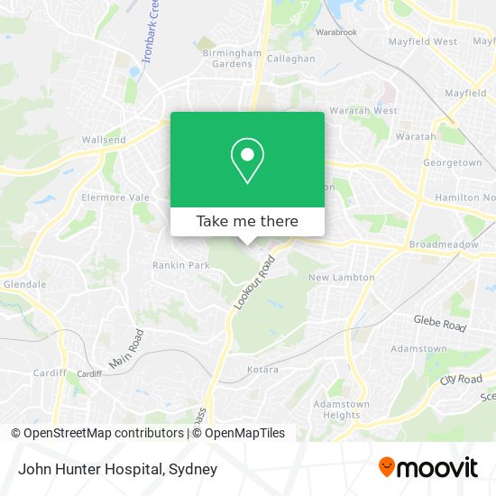 John Hunter Hospital map