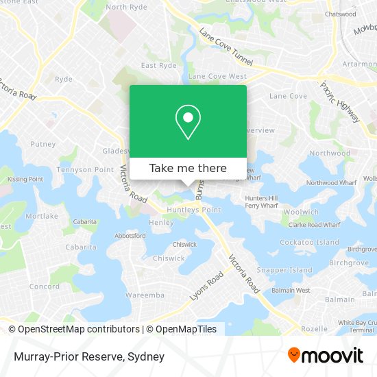 Mapa Murray-Prior Reserve