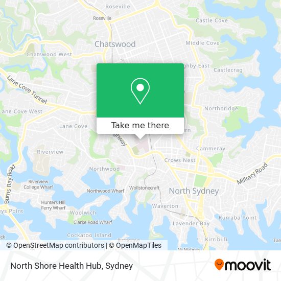 Mapa North Shore Health Hub