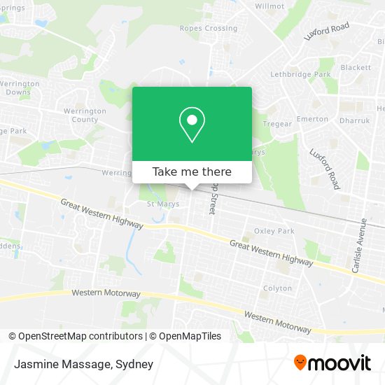 Jasmine Massage map