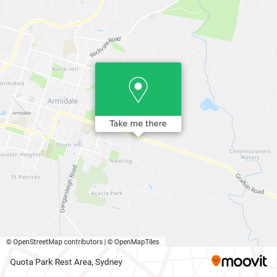 Quota Park Rest Area map