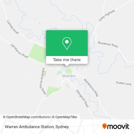 Mapa Warren Ambulance Station