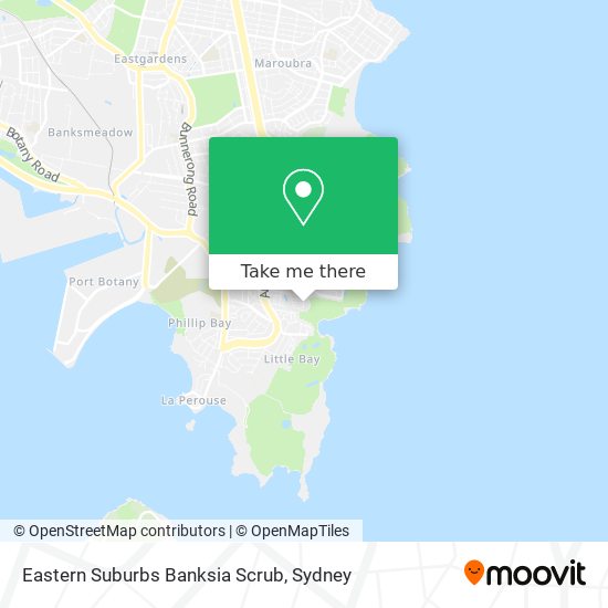 Eastern Suburbs Banksia Scrub map