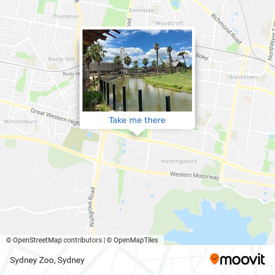 Sydney Zoo map