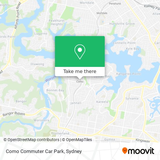 Como Commuter Car Park map