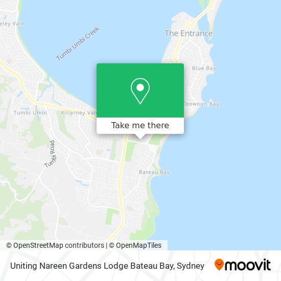 Uniting Nareen Gardens Lodge Bateau Bay map