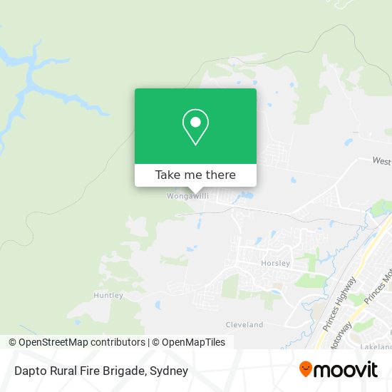Dapto Rural Fire Brigade map