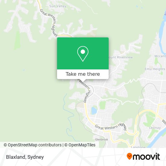 Blaxland map