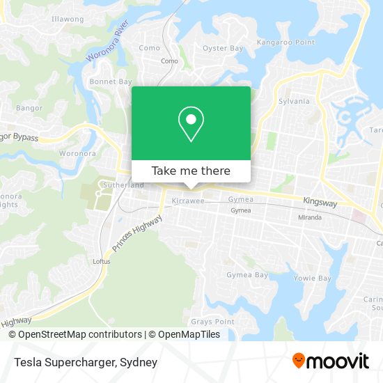 Mapa Tesla Supercharger