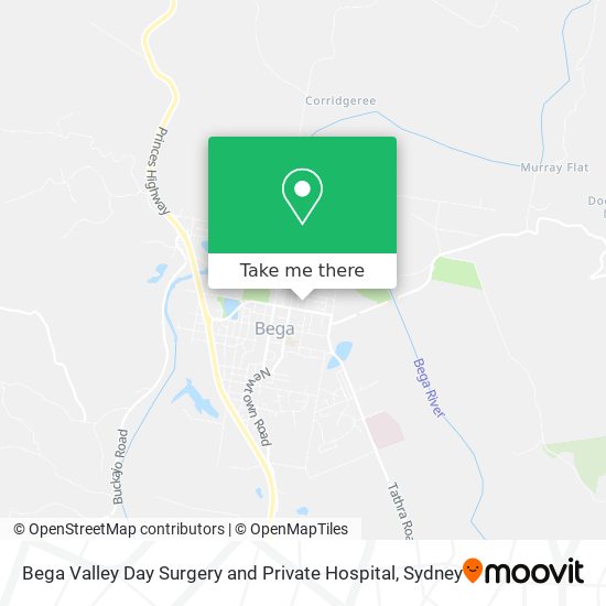 Bega Valley Day Surgery and Private Hospital map