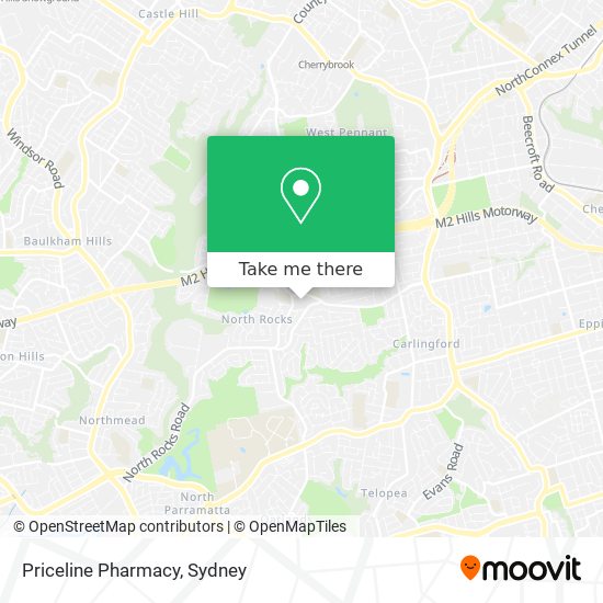 Mapa Priceline Pharmacy