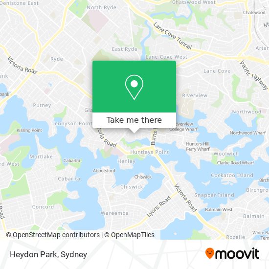 Heydon Park map