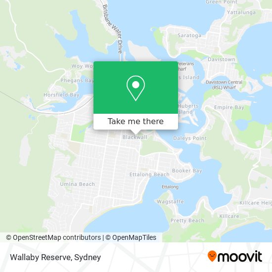 Wallaby Reserve map