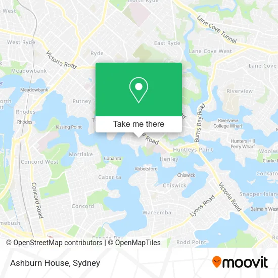 Ashburn House map