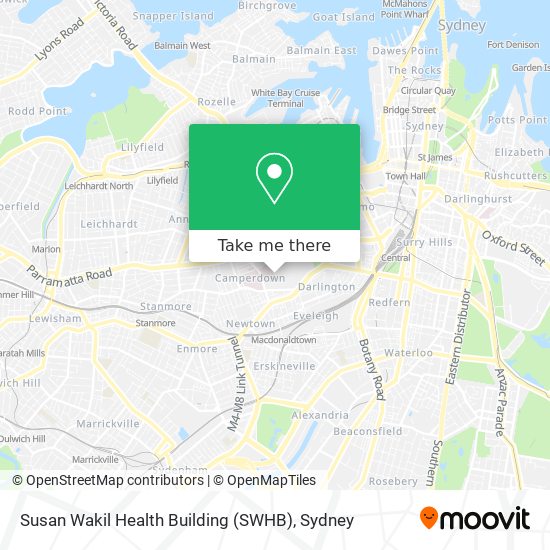 Mapa Susan Wakil Health Building (SWHB)