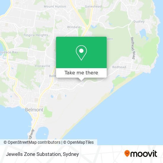 Jewells Zone Substation map