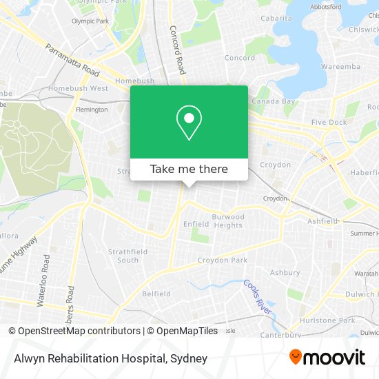 Alwyn Rehabilitation Hospital map