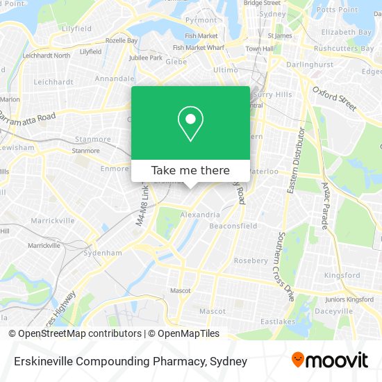 Mapa Erskineville Compounding Pharmacy