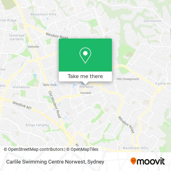 Carlile Swimming Centre Norwest map