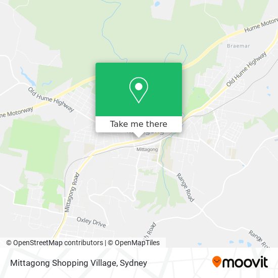 Mapa Mittagong Shopping Village