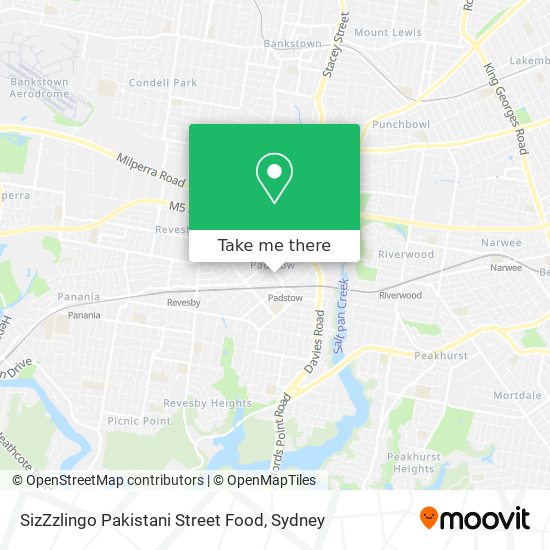 Mapa SizZzlingo Pakistani Street Food