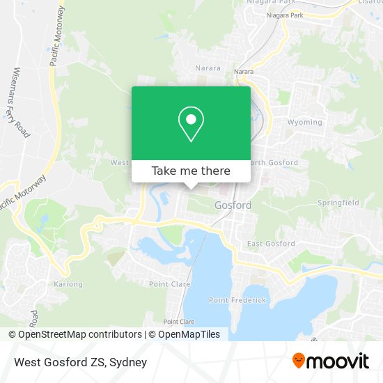 West Gosford ZS map