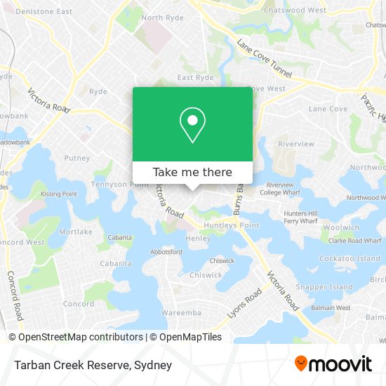 Tarban Creek Reserve map