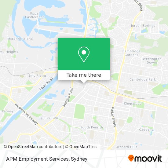 APM Employment Services map