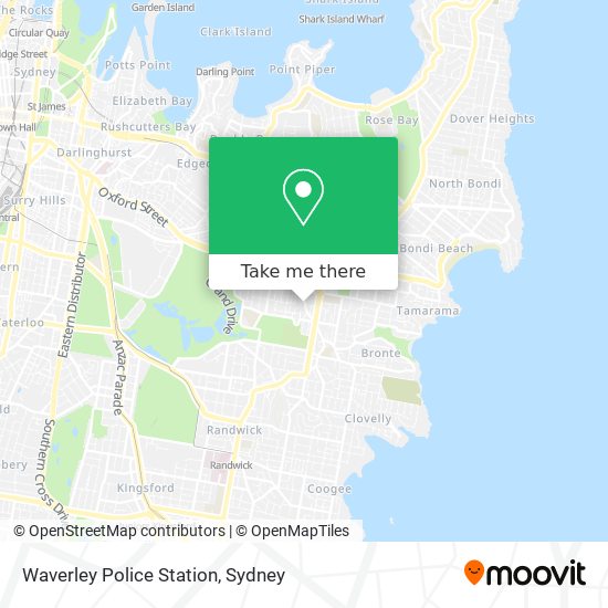 Waverley Police Station map