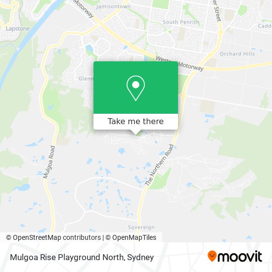 Mapa Mulgoa Rise Playground North